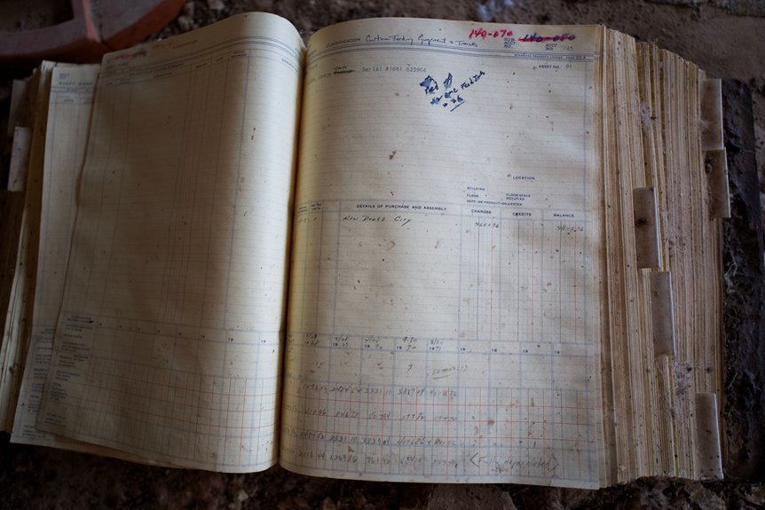 titan relay inspection ledger numbers listed